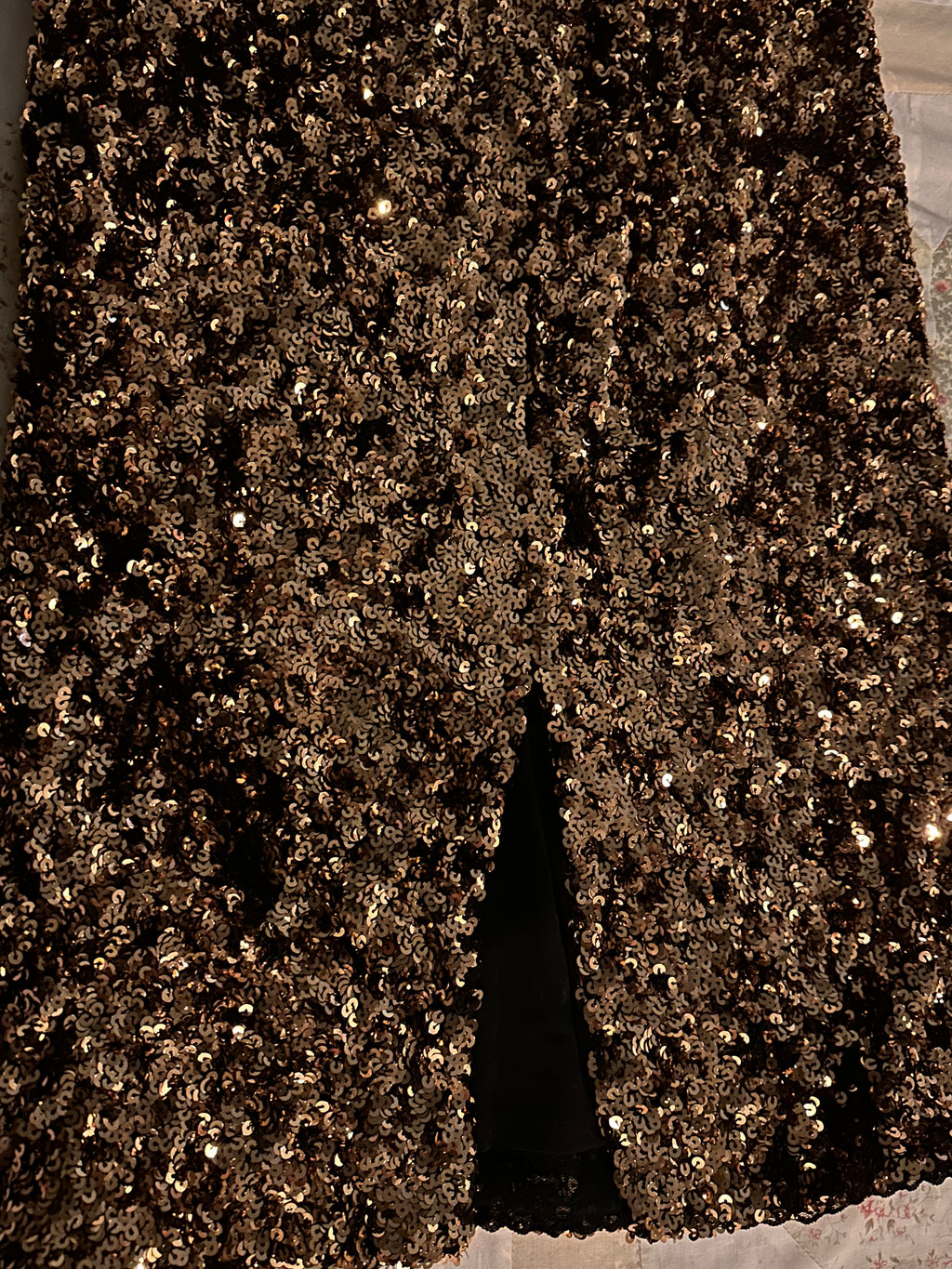 DRESS THE POPULATION Women's Bailey Sequined-Skirt Dress