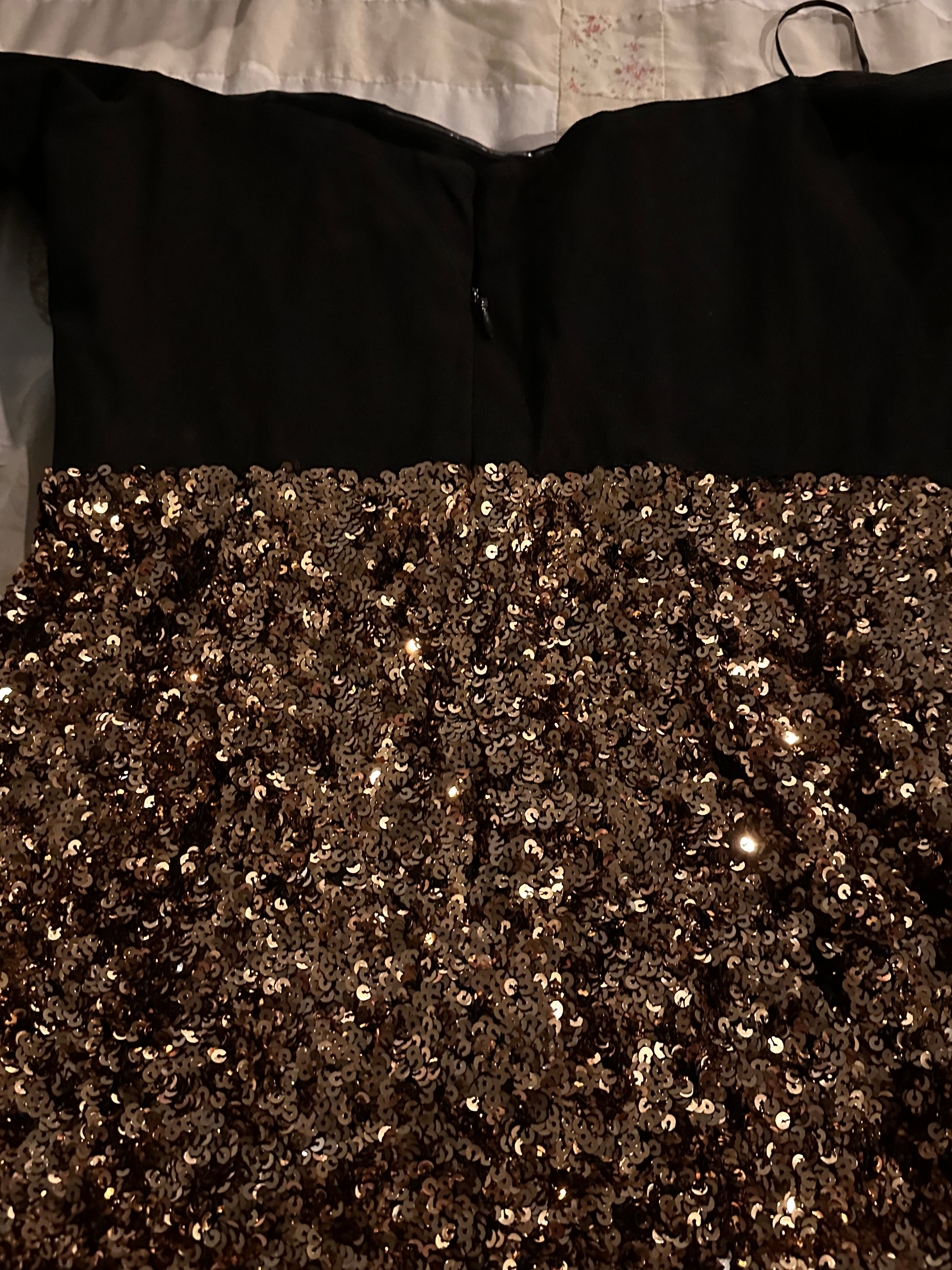 DRESS THE POPULATION Women's Bailey Sequined-Skirt Dress